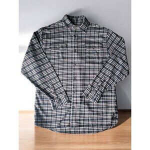 Jachs Button‎ Up Long Sleeve Mens Sz XLT Flannel Shirt Plaid Heavyweight Outdoor